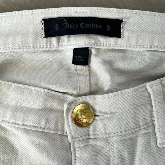 JUICY COUTURE White Low-Rise Denim Jeans, Size 30 - Picture 6 of 10